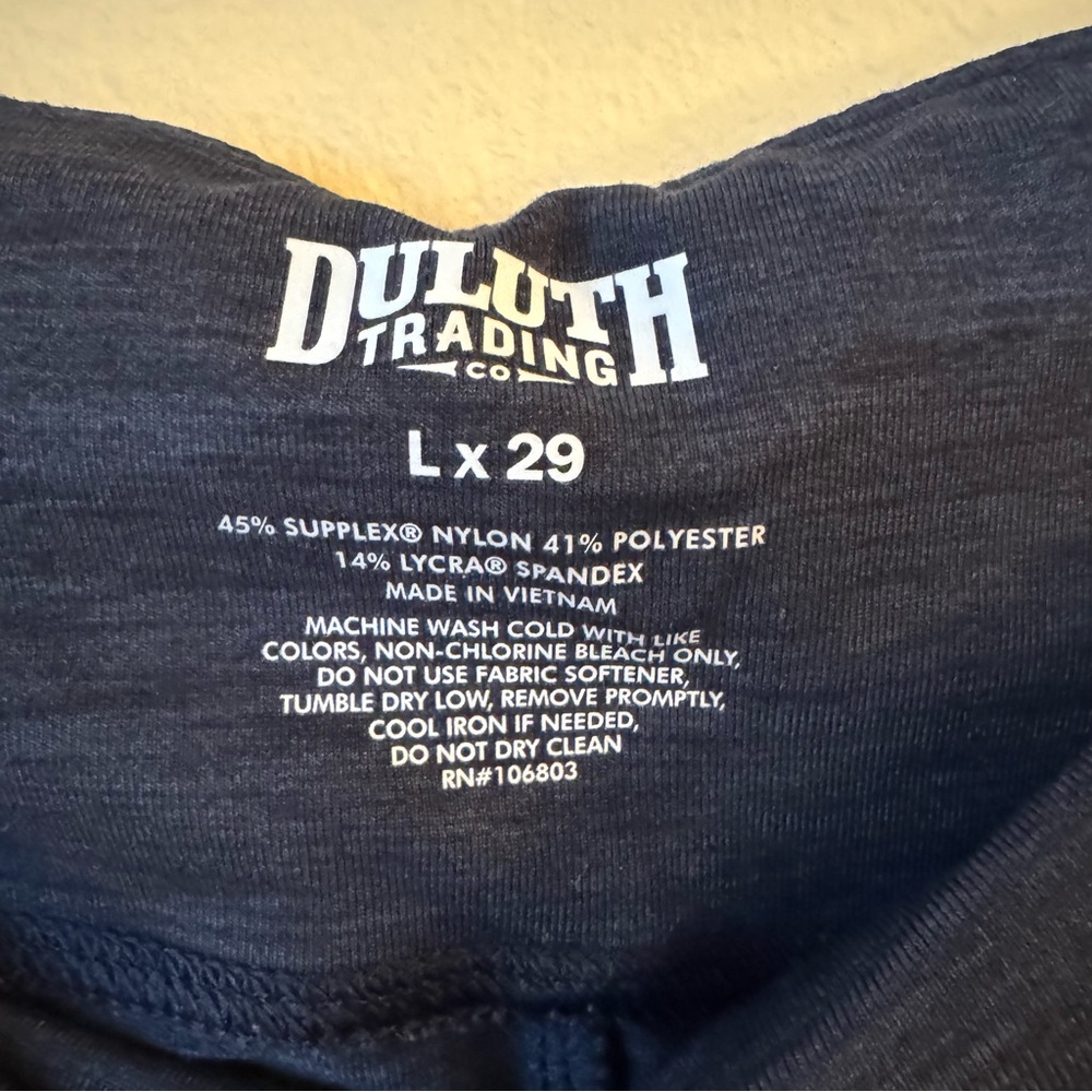 Duluth Trading Company women’s pants blue size L side zip pocket - Picture 3 of 5